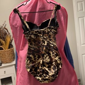 Soma Leopard Print One Piece Swimsuit Worn Twice